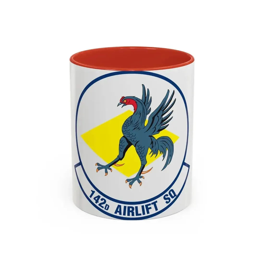 142 Airlift Squadron (U.S. Air Force) Accent Coffee Mug 11oz Red - Go Mug Yourself