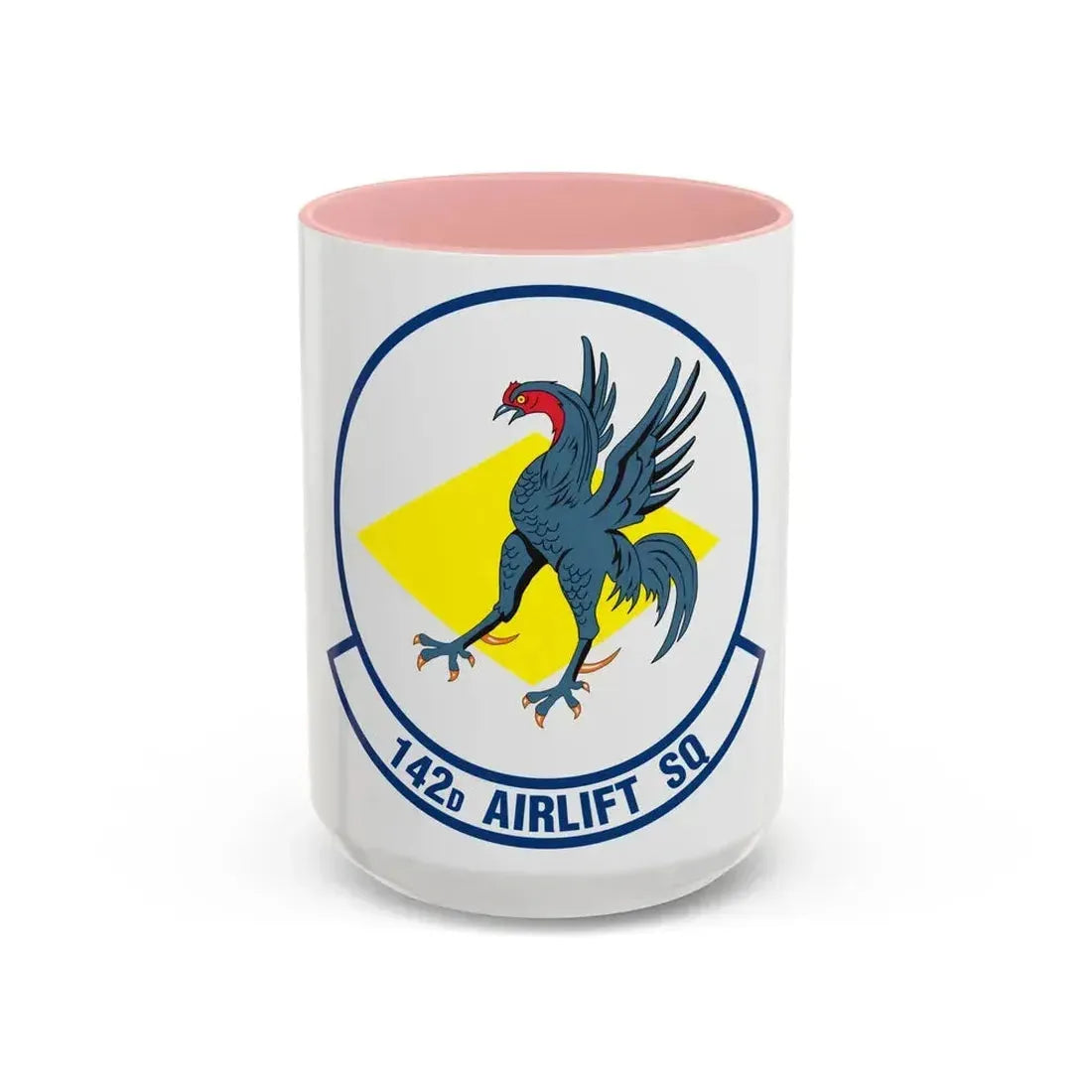 142 Airlift Squadron (U.S. Air Force) Accent Coffee Mug 15oz Pink - Go Mug Yourself