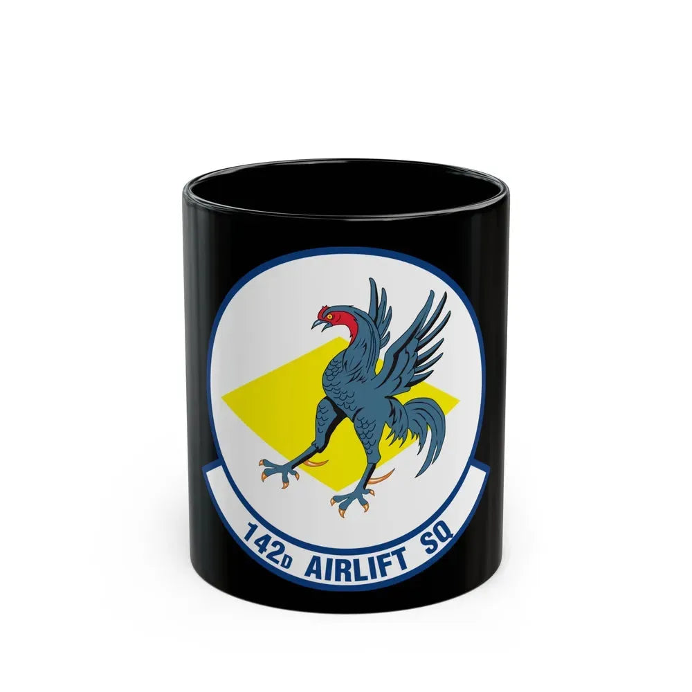 142 Airlift Squadron (U.S. Air Force) Black Coffee Mug 11oz - Go Mug Yourself