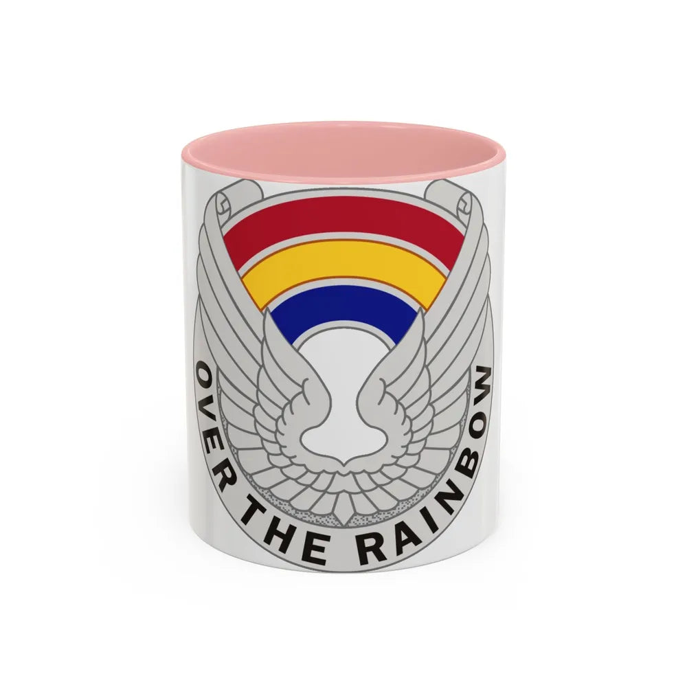 142 Aviation Regiment (U.S. Army) Accent Coffee Mug-11oz-Pink-Go Mug Yourself