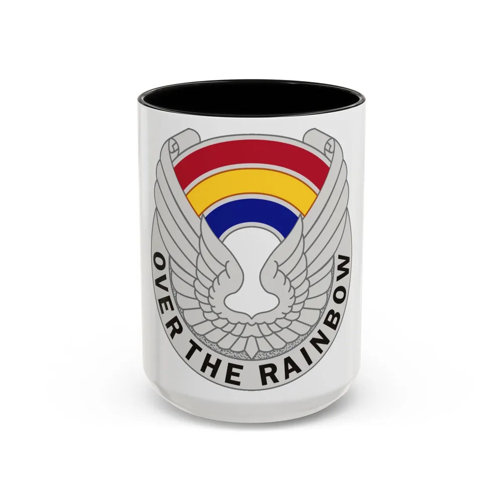 142 Aviation Regiment (U.S. Army) Accent Coffee Mug-15oz-Black-Go Mug Yourself