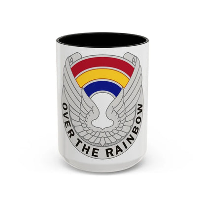 142 Aviation Regiment (U.S. Army) Accent Coffee Mug-15oz-Black-Go Mug Yourself