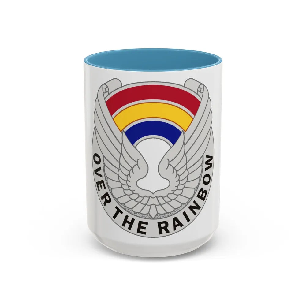 142 Aviation Regiment (U.S. Army) Accent Coffee Mug-15oz-Light Blue-Go Mug Yourself