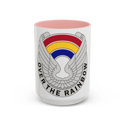 142 Aviation Regiment (U.S. Army) Accent Coffee Mug-15oz-Pink-Go Mug Yourself