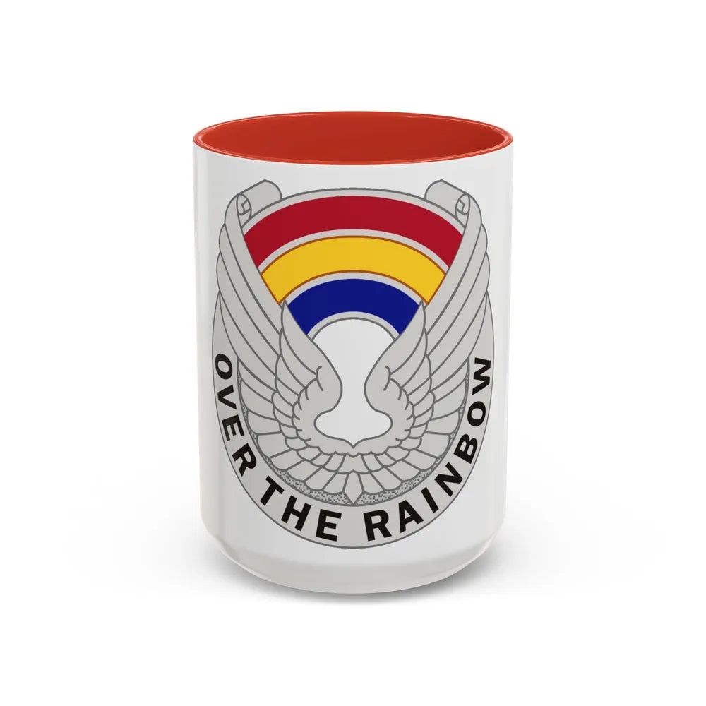 142 Aviation Regiment (U.S. Army) Accent Coffee Mug-15oz-Red-Go Mug Yourself