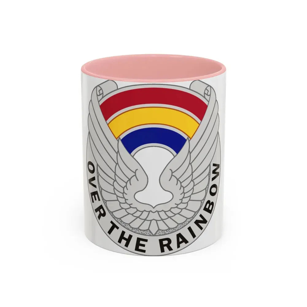 142 Aviation Regiment (U.S. Army) Accent Coffee Mug 11oz Pink - Go Mug Yourself