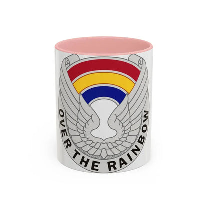 142 Aviation Regiment (U.S. Army) Accent Coffee Mug 11oz Pink - Go Mug Yourself