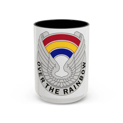 142 Aviation Regiment (U.S. Army) Accent Coffee Mug 15oz Black - Go Mug Yourself