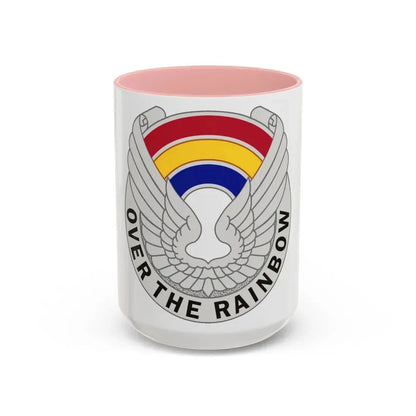 142 Aviation Regiment (U.S. Army) Accent Coffee Mug 15oz Pink - Go Mug Yourself