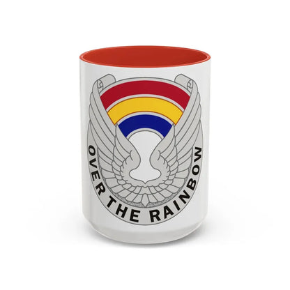 142 Aviation Regiment (U.S. Army) Accent Coffee Mug 15oz Red - Go Mug Yourself