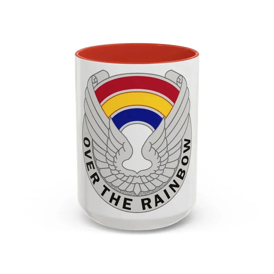 142 Aviation Regiment (U.S. Army) Accent Coffee Mug 15oz Red - Go Mug Yourself