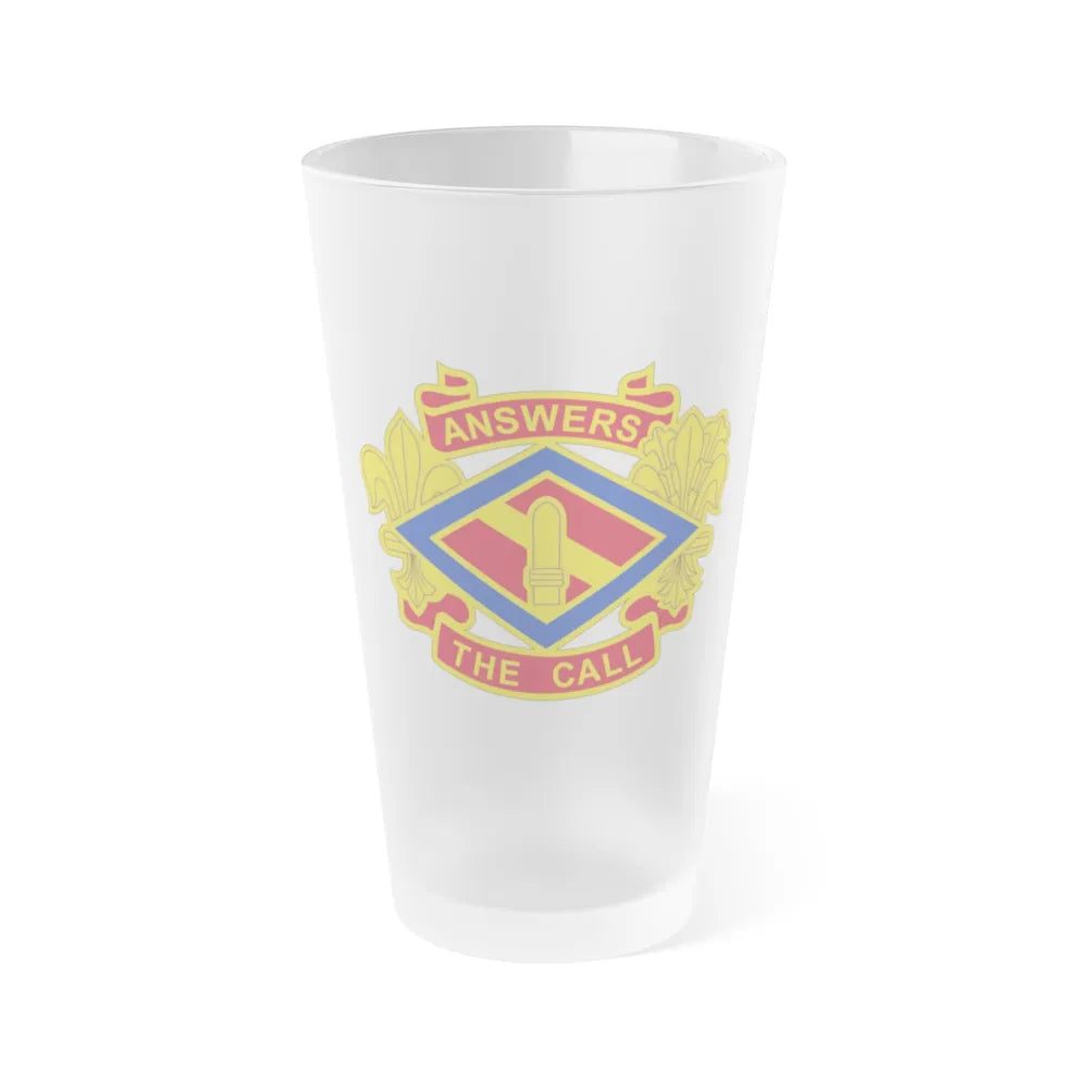 142 Field Artillery Brigade 2 (U.S. Army) Frosted Pint Glass 16oz-Go Mug Yourself