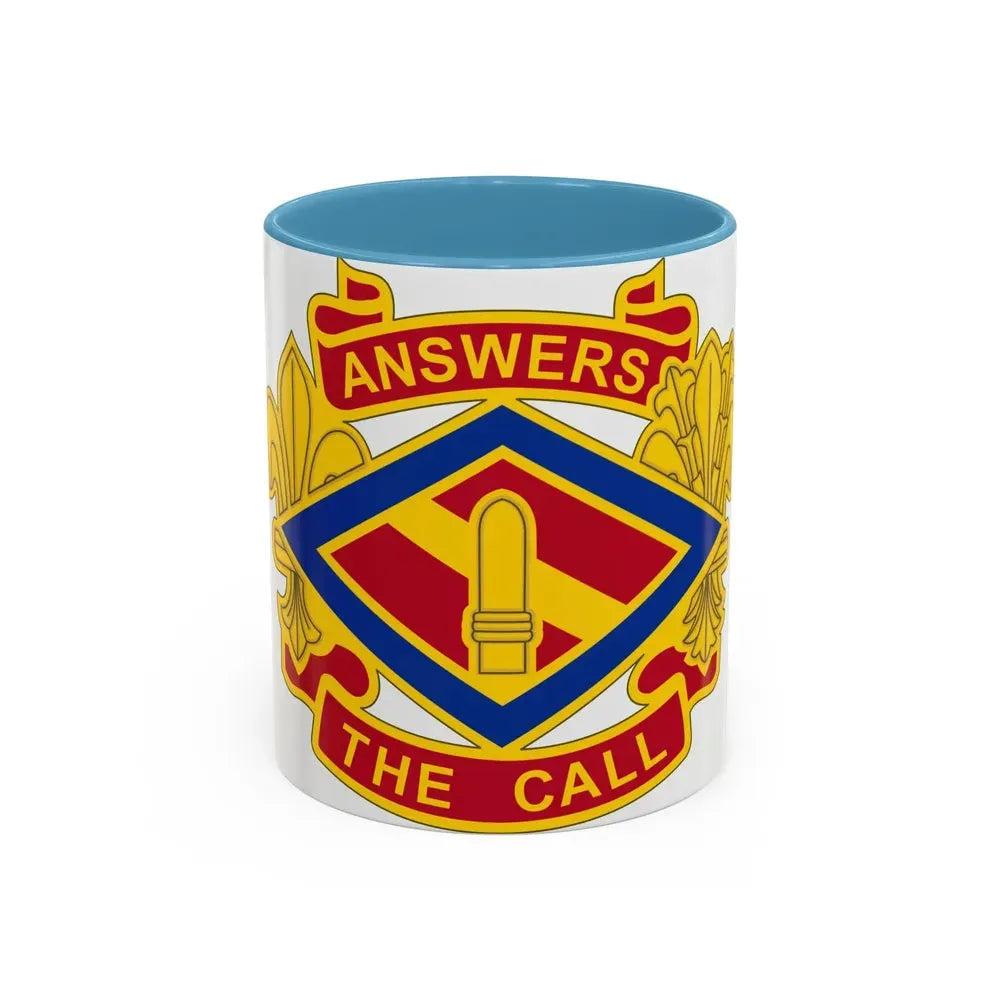 142 Field Artillery Brigade 2 (U.S. Army) Accent Coffee Mug 11oz Light Blue - Go Mug Yourself
