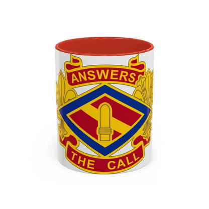 142 Field Artillery Brigade 2 (U.S. Army) Accent Coffee Mug 11oz Red - Go Mug Yourself