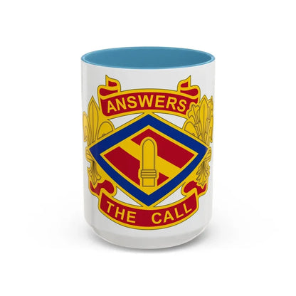 142 Field Artillery Brigade 2 (U.S. Army) Accent Coffee Mug 15oz Light Blue - Go Mug Yourself