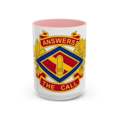 142 Field Artillery Brigade 2 (U.S. Army) Accent Coffee Mug 15oz Pink - Go Mug Yourself