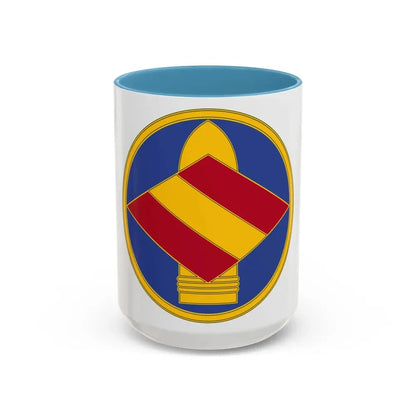 142 Field Artillery Brigade 3 (U.S. Army) Accent Coffee Mug 15oz Light Blue - Go Mug Yourself