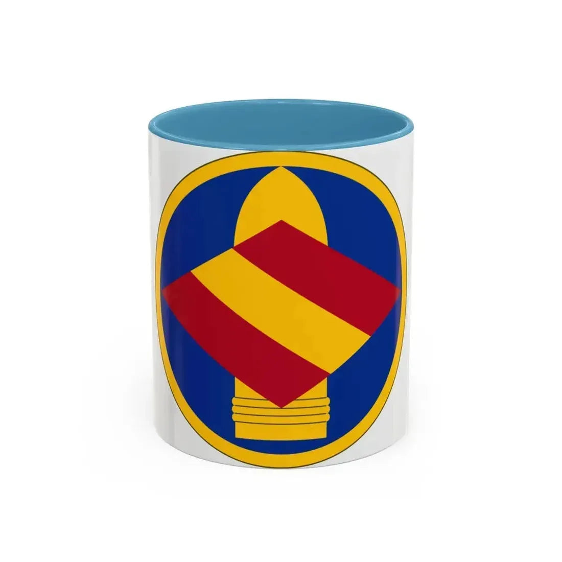 142 Field Artillery Brigade (U.S. Army) Accent Coffee Mug 11oz Light Blue - Go Mug Yourself