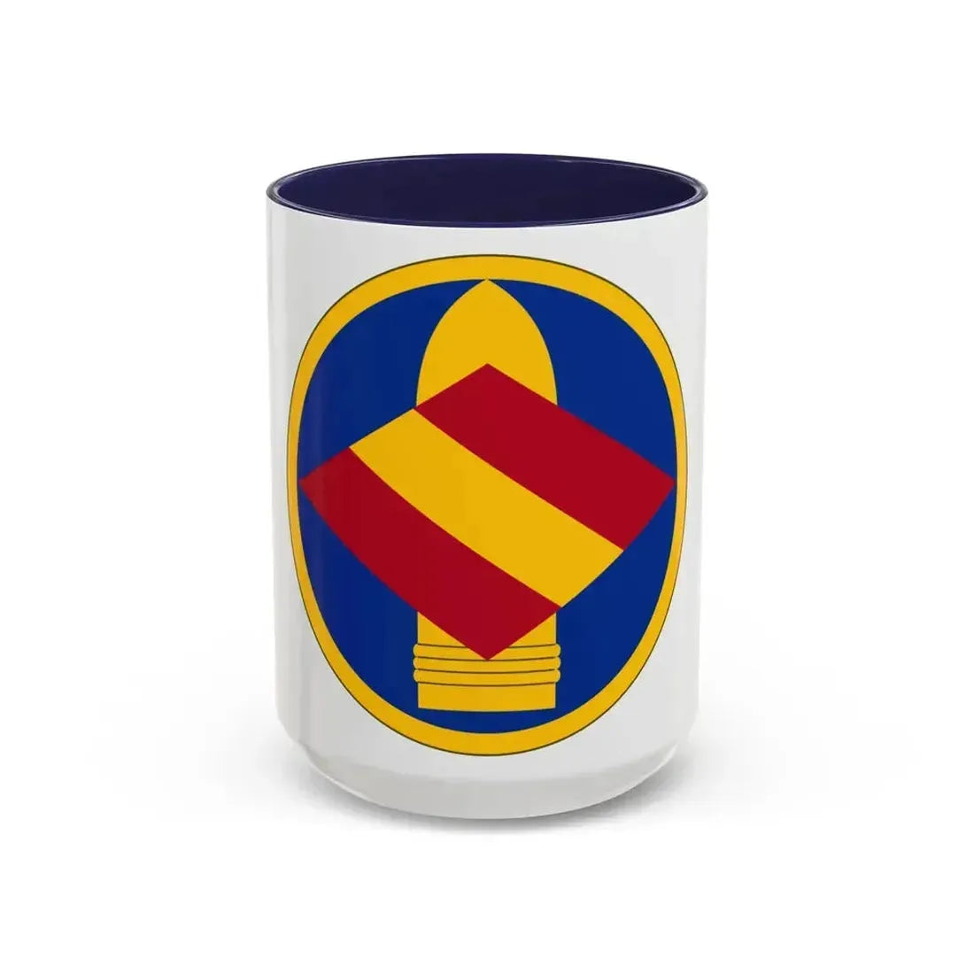 142 Field Artillery Brigade (U.S. Army) Accent Coffee Mug 15oz Navy - Go Mug Yourself