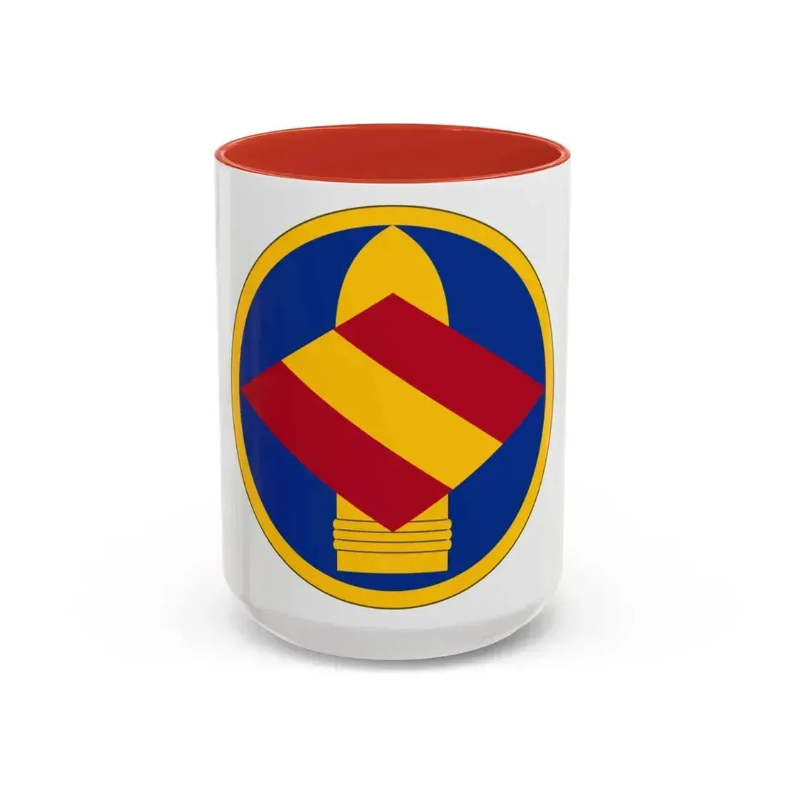 142 Field Artillery Brigade (U.S. Army) Accent Coffee Mug 15oz Red - Go Mug Yourself
