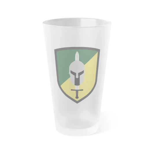 142 Military Police Brigade (U.S. Army) Frosted Pint Glass 16oz Default Title - Go Mug Yourself