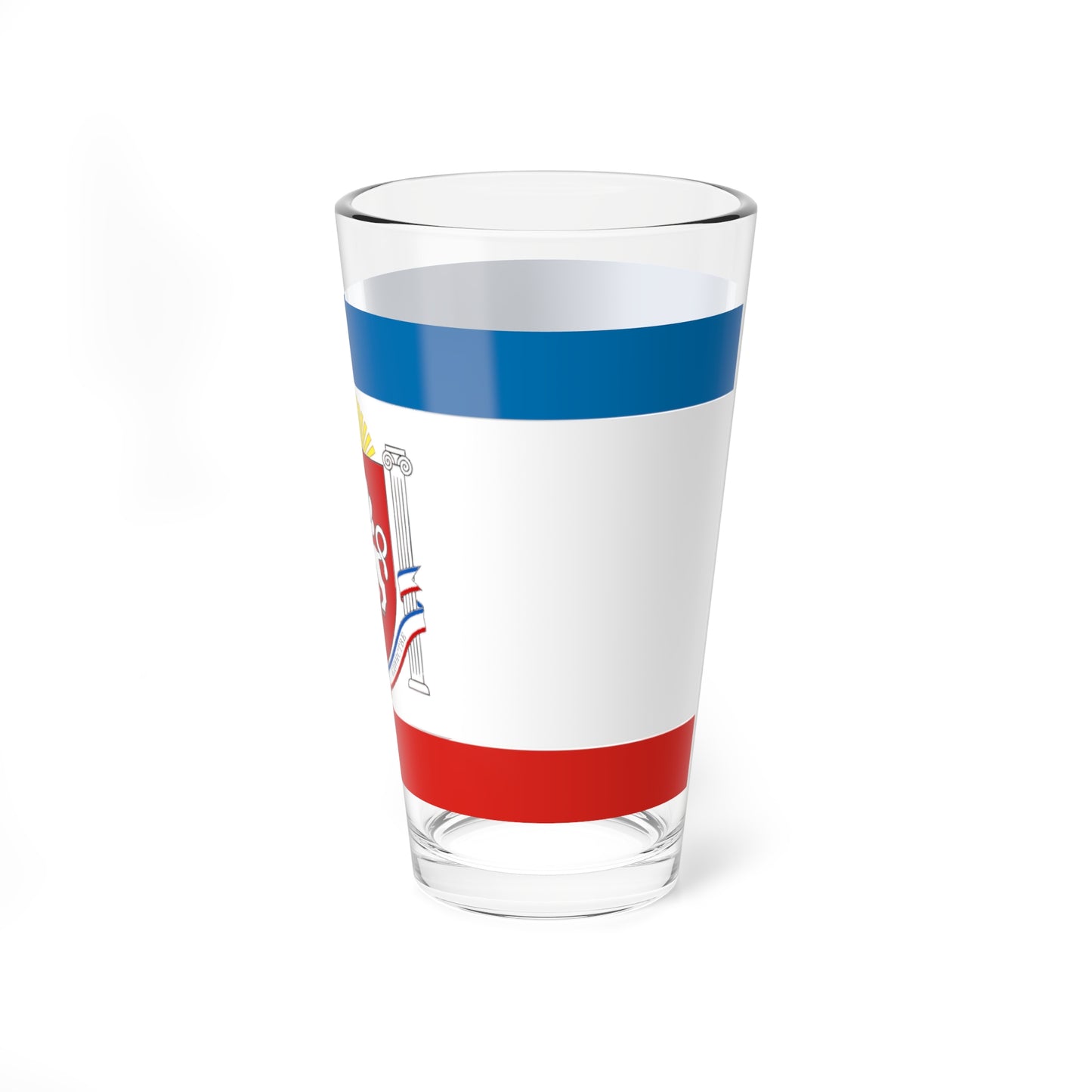 Flag of Crimea Coat of Arms (Russia) Pint Glass 16oz