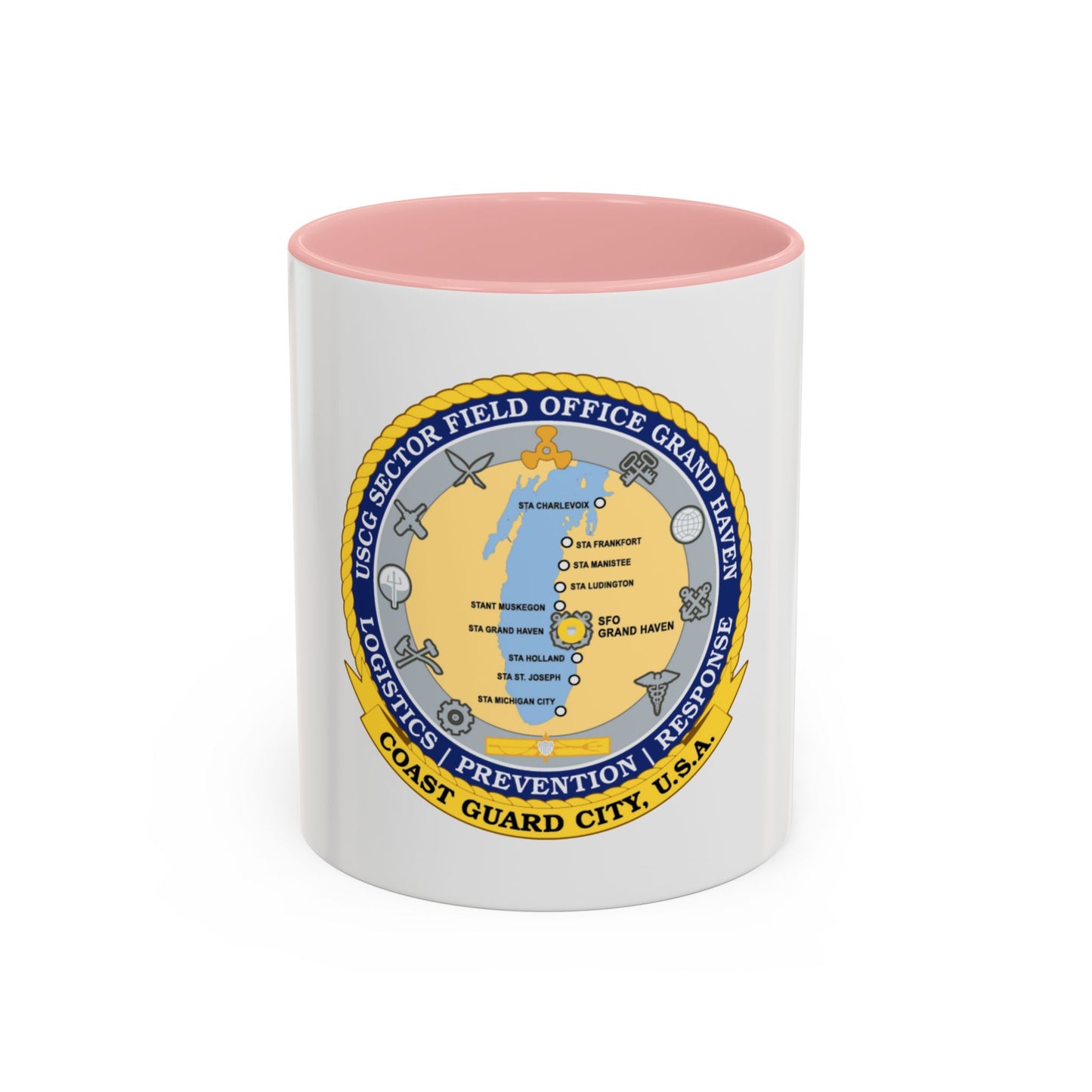 USCG Sector Field Office Grand Haven (U.S. Coast Guard) Accent Coffee Mug
