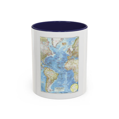 Atlantic Ocean (1955) (Map) Accent Coffee Mug