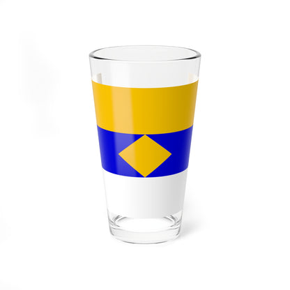 Flag of Ryajsky rayon Ryazan oblast (Russia) Pint Glass 16oz
