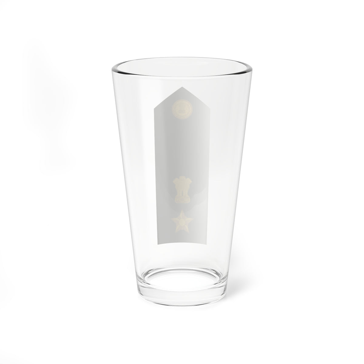 Lieutenant Colonel of the Indian Army (India) (Military Rank) Pint Glass 16oz