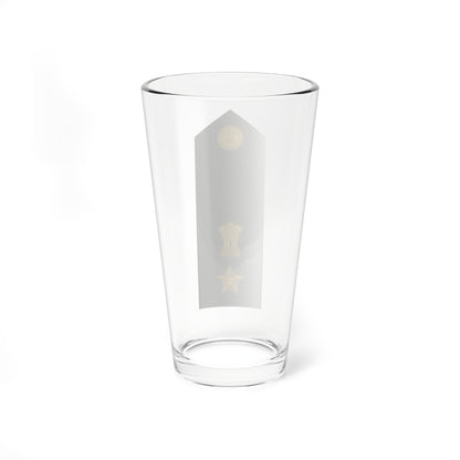 Lieutenant Colonel of the Indian Army (India) (Military Rank) Pint Glass 16oz
