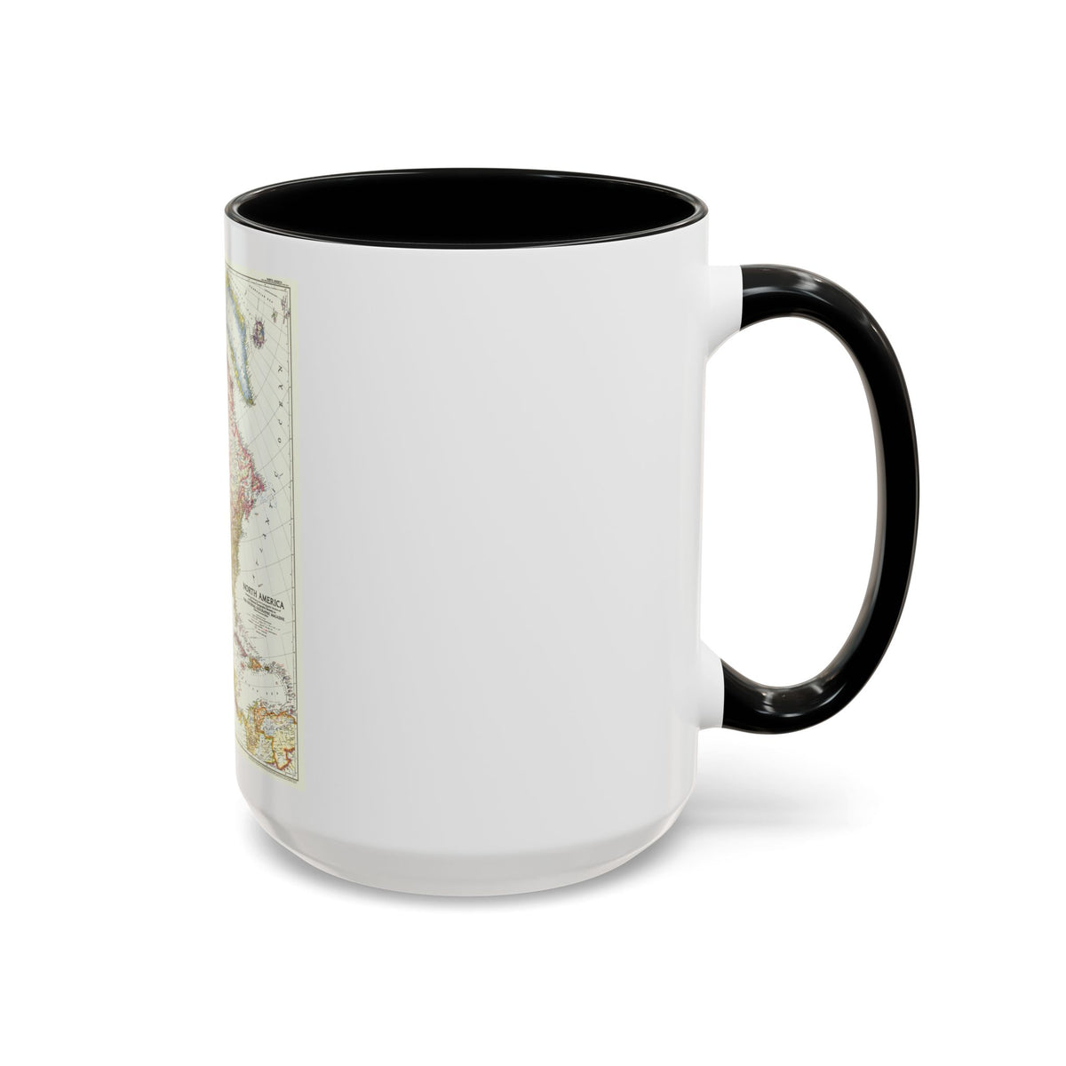North America (1952) (Map) Accent Coffee Mug