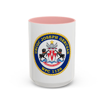 USCGC JOSEPH GERCZAK WPC 1126 (U.S. Coast Guard) Accent Coffee Mug