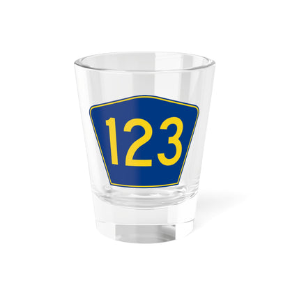 PR secondary 123 (Puerto Rico) (Road Sign) Shot Glass 1.5oz
