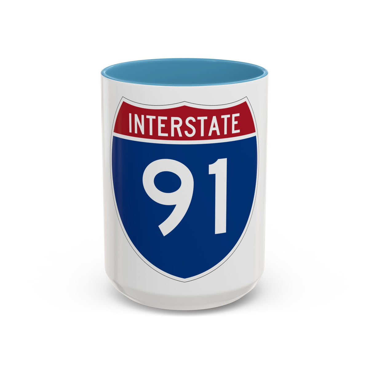 Interstate 91 (U.S. Highways) Accent Coffee Mug