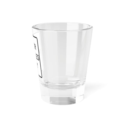 MUTCD-MI R5-11a (Michigan) (Road Sign) Shot Glass 1.5oz
