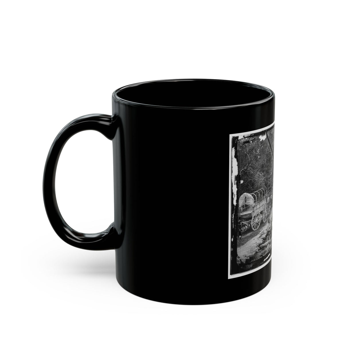 Chickahominy River, Va. Grapevine Bridge Built May 27-28, 1862, By The 5th New Hampshire Infantry Under Col. Edward E. Cross (U.S. Civil War) Black Coffee Mug