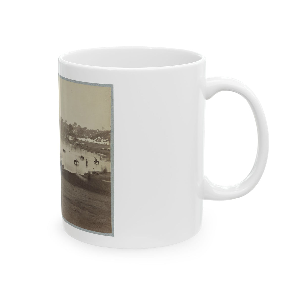 Belle Plain Landing, Va. 003 (U.S. Civil War) White Coffee Mug