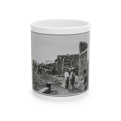 Building Stockade, Alexandria, Va. (U.S. Civil War) White Coffee Mug