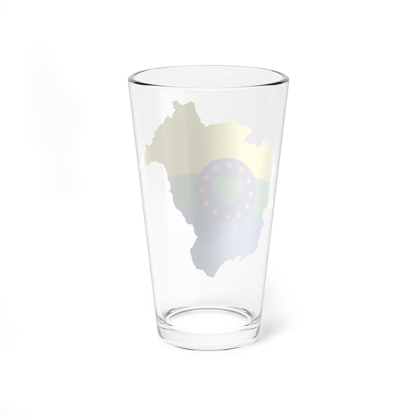 Flag map of Lunezia (Italy) Pint Glass 16oz