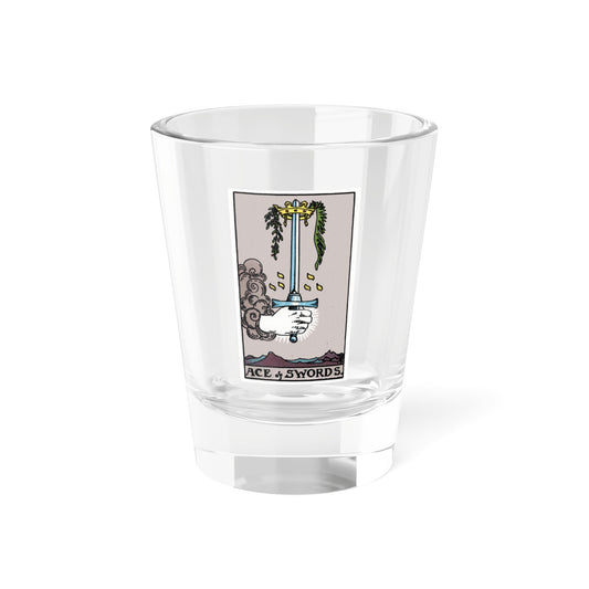 The Ace of Swords (Tarot Card) Shot Glass 1.5oz-1.5oz-Go Mug Yourself