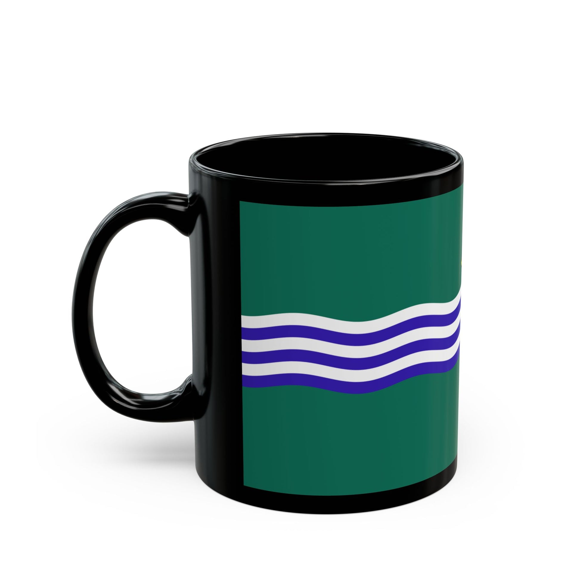 Flag of Peterborough Ontario Canada - Black Coffee Mug-Go Mug Yourself