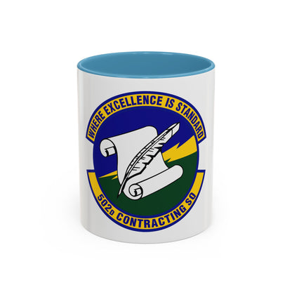 502d Contracting Squadron (U.S. Air Force) Accent Coffee Mug