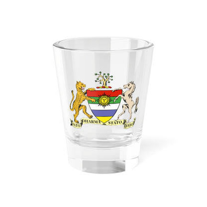Jaipur State CoA - colourised (India) (Coat of Arms) Shot Glass 1.5oz