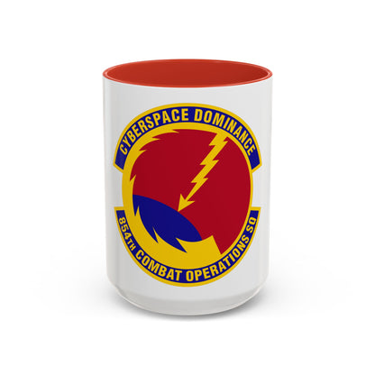 854 Combat Operations Squadron AFRC (U.S. Air Force) Accent Coffee Mug