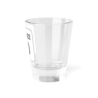 PA QR 2022 (Pennsylvania) (Road Sign) Shot Glass 1.5oz