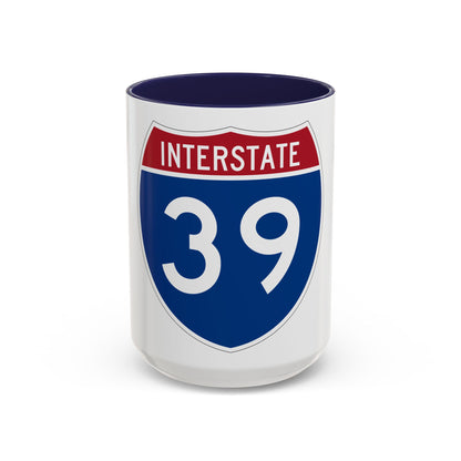 Interstate 39 (U.S. Highways) Accent Coffee Mug