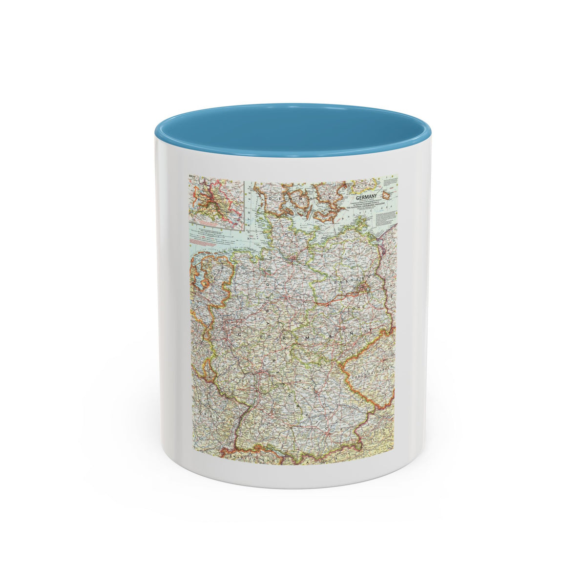 Germany (1959) (Map) Accent Coffee Mug