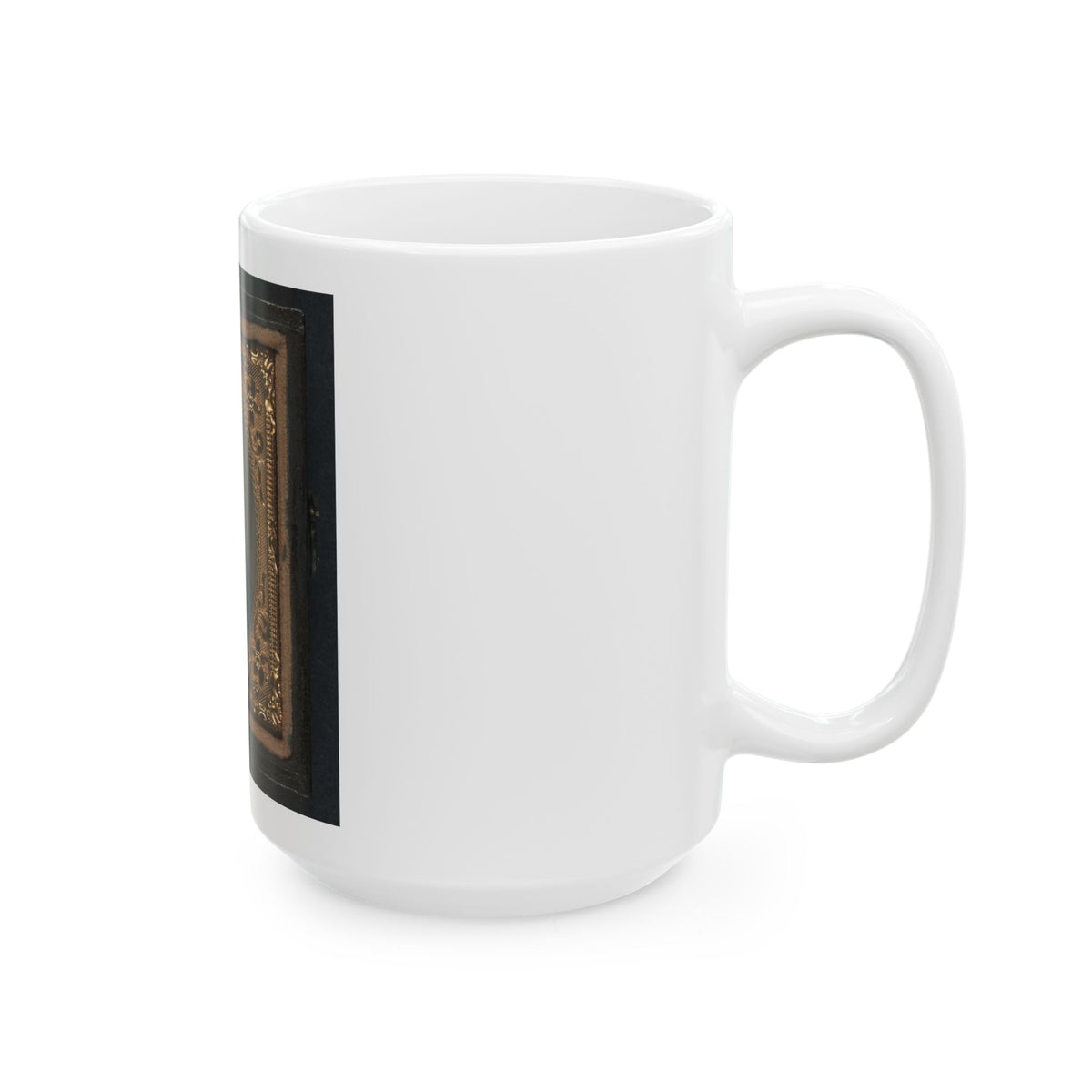 Unidentified Soldier In Union Uniform With 6th Corps Of The Army Of The Potomac Badge (U.S. Civil War) White Coffee Mug