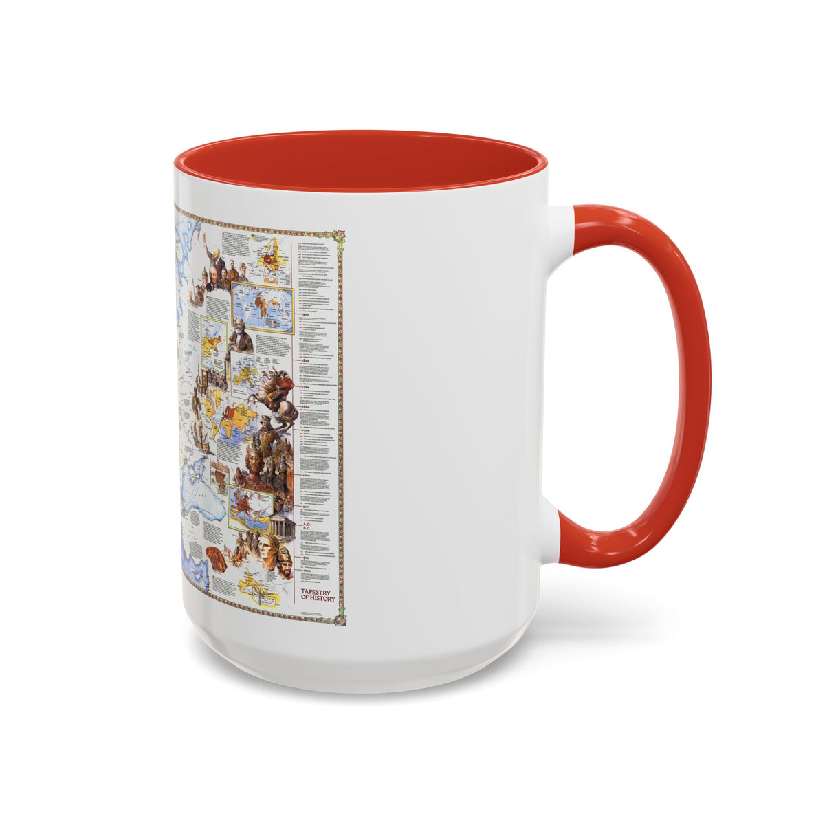 Europe - History The Major Turning Points (1983) (Map) Accent Coffee Mug